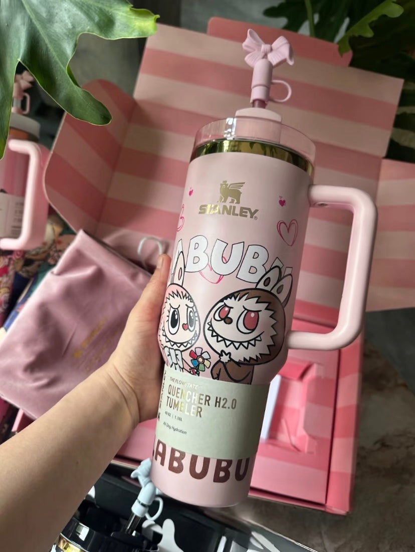 Cute Labubu Stanley Inspired 40 oz Tumbler