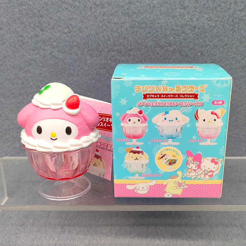 Sanrio Ice Cream Mini Storage Display My Melody Hello Kitty Pompompurin Cinamoroll