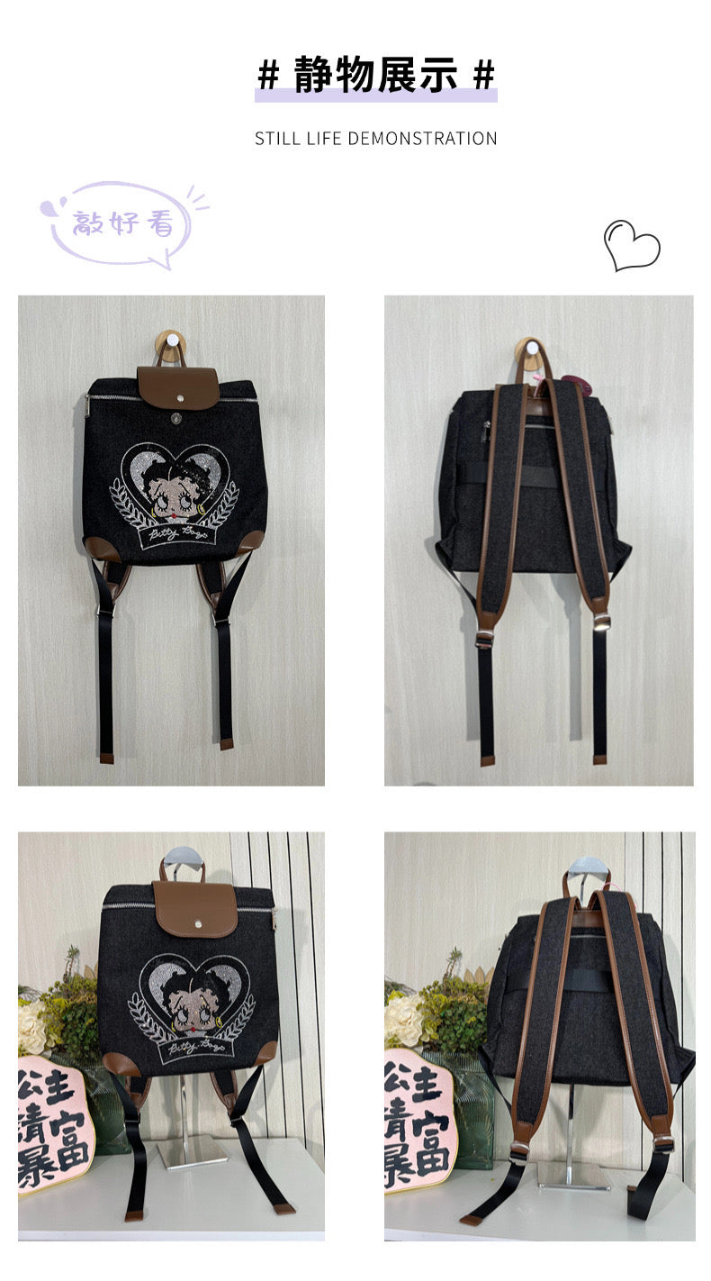 Betty Boop Rhinestone Backpack