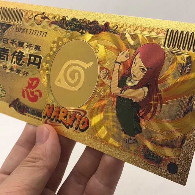 Anime Naruto Money Bank Notes Wallet Accessories Set of 10