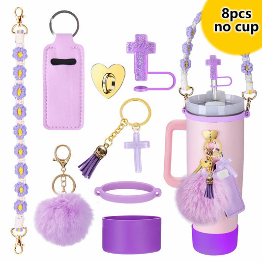 Stanley Cup Starbucks Cup Accessories Christian Keychain Straw Topper