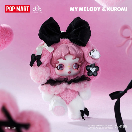 Authentic Popmart Skullpanda x Sanrio My Melody Kuromi Not Blind Boxes Figure