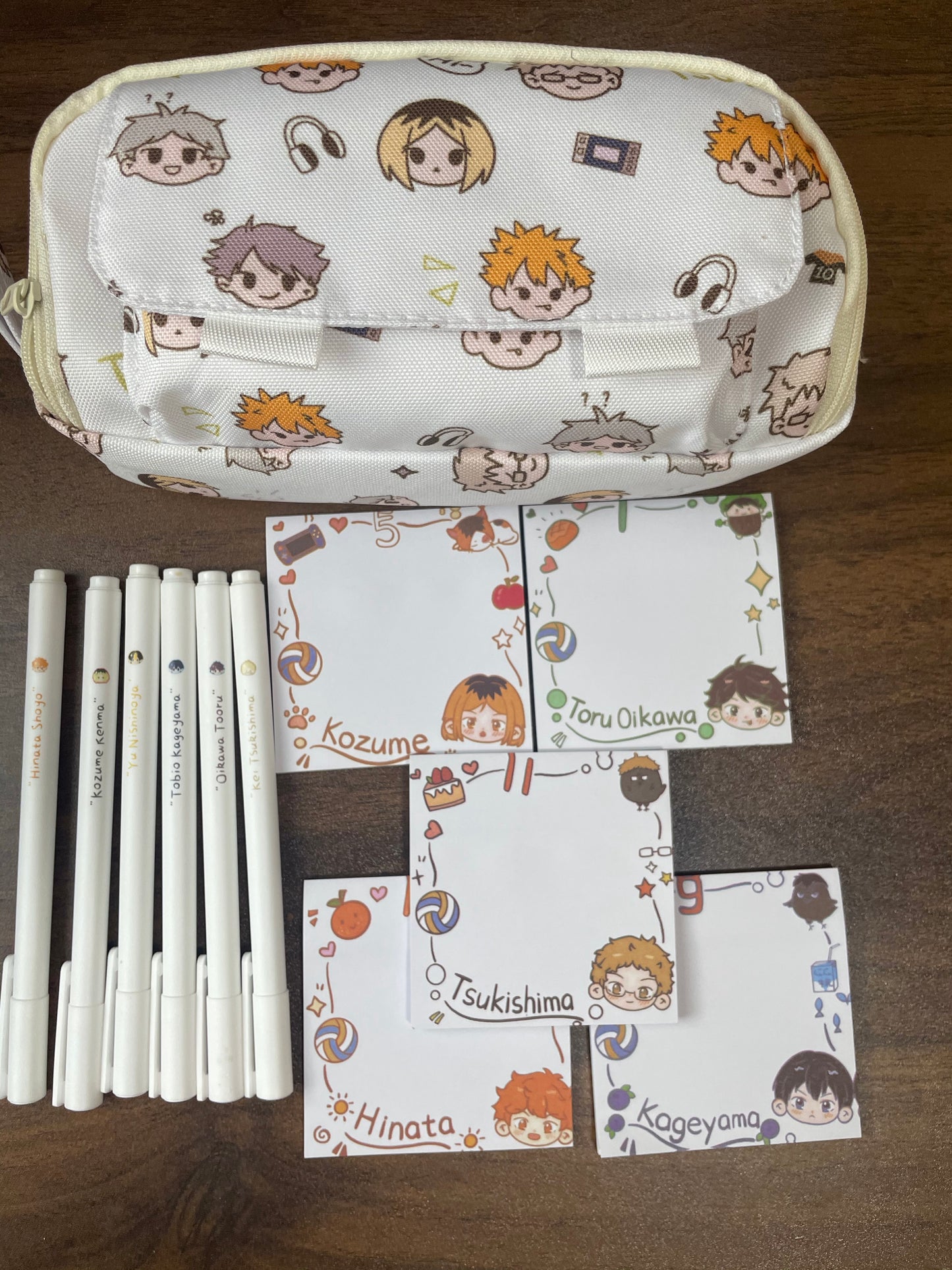 Haikyuu Anime Stationary Back to School Office Supplies Kageyama Kuroo Kenma