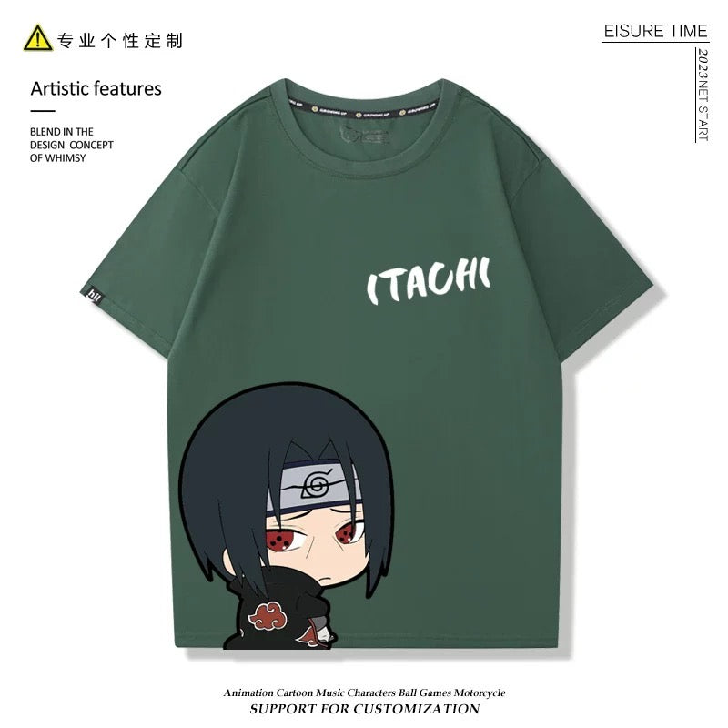 Naruto Anime T-shirt Matching Couple Kids Family Clothes