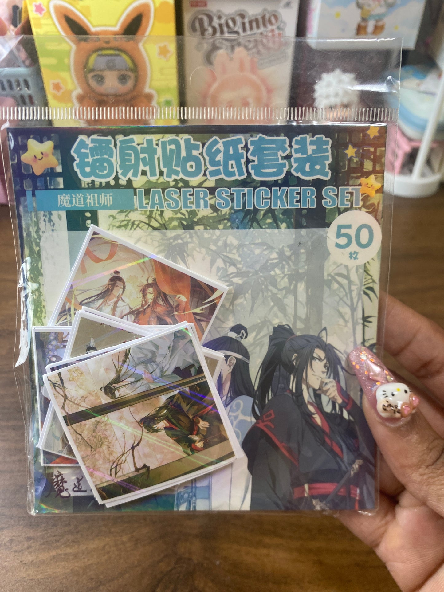 Clearance 50 pcs MXTX Laser Sticker Mo dao Zu Shi