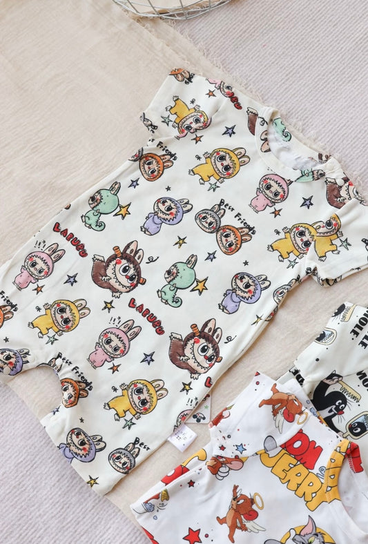 Labubu Popmart Baby Clothes One Piece Baby Jumper