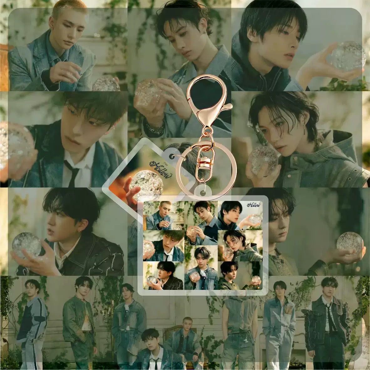 MK-pop Stray Kids Hollow Album Acrylic Pendant Keychain Style 2