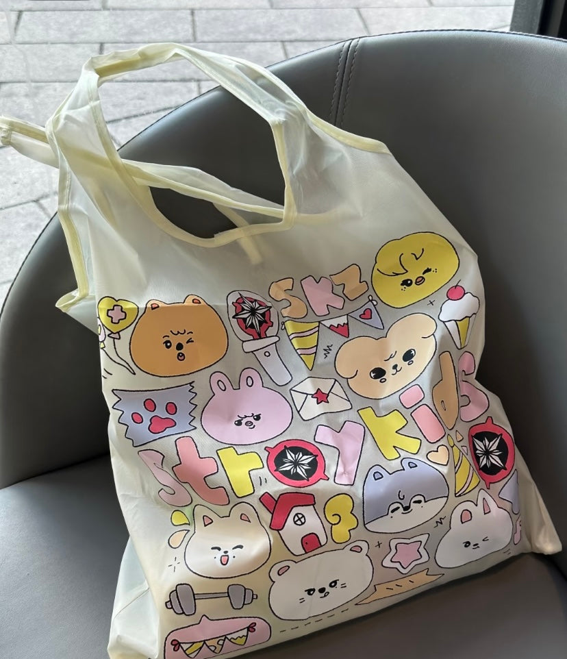 K-pop Stray Kids Reusable Shopping Bag Skzoo