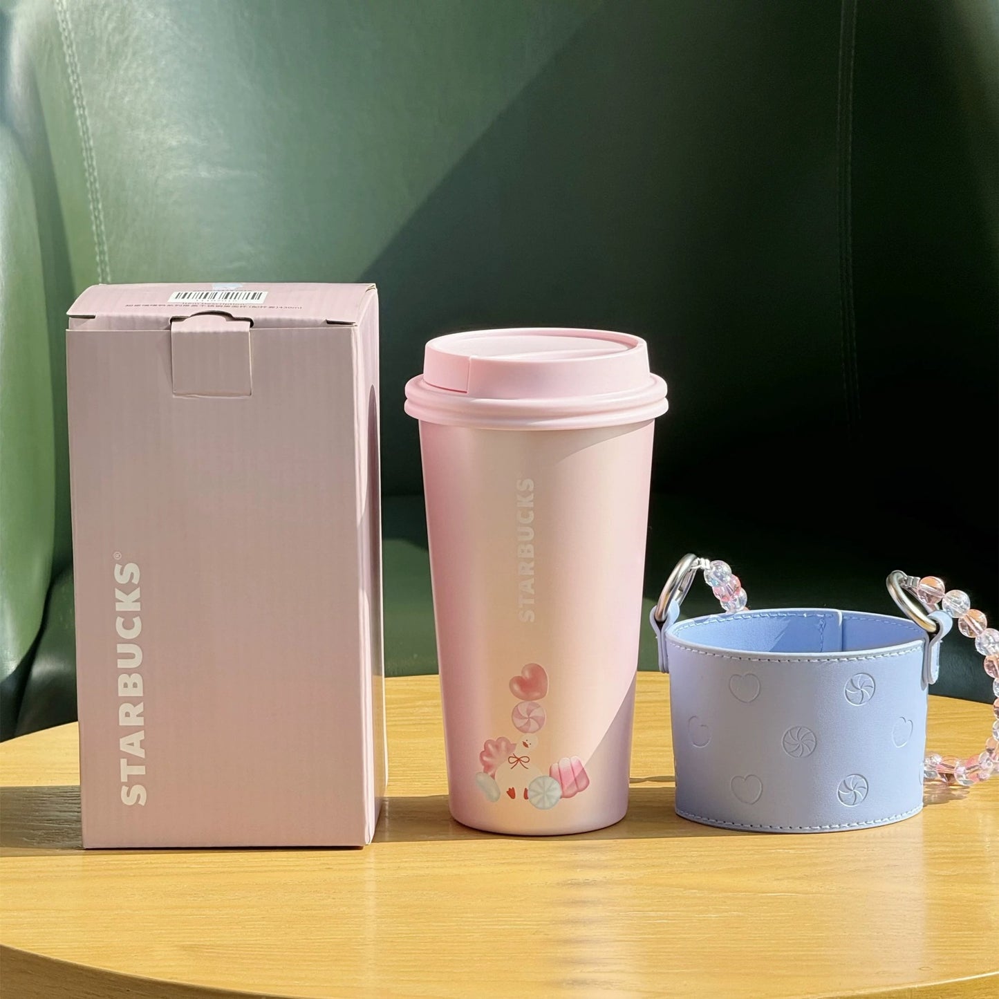 Authentic Starbucks 2026 Chinese Valentines Day Pupu Duck Cups Plush Bear