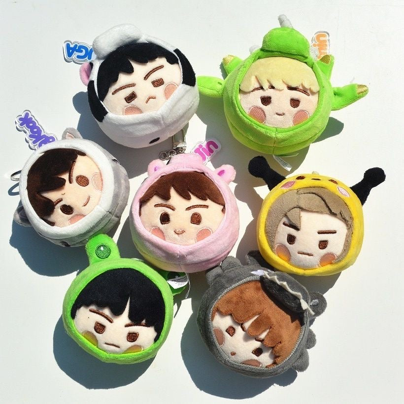 K-pop BTS Plush Pendant Bag Charm Keychain Accessories