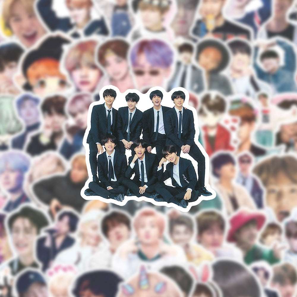 K-pop BTS 100 DIY Stickers Stationery Office Supplies