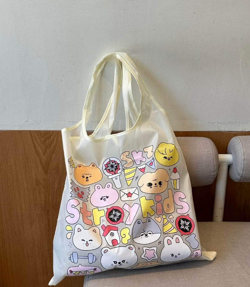 K-pop Stray Kids Reusable Shopping Bag Skzoo