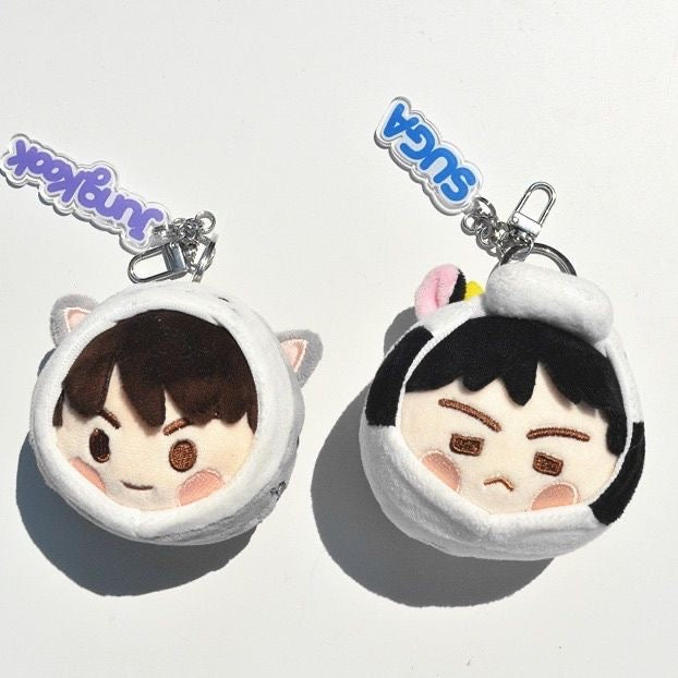 K-pop BTS Plush Pendant Bag Charm Keychain Accessories