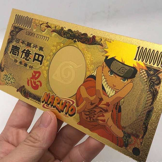 Anime Naruto Money Bank Notes Wallet Accessories Set of 10