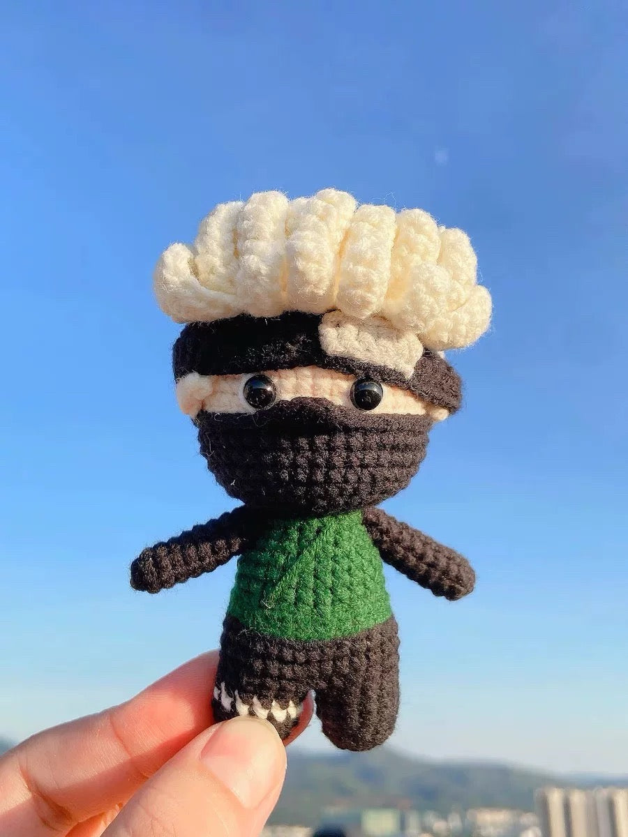 Hand-knitted Naruto Kakashi Sakura Handmade Plush Toy Pendant Bag Charm Keychain