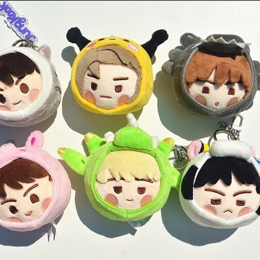 K-pop BTS Plush Pendant Bag Charm Keychain Accessories