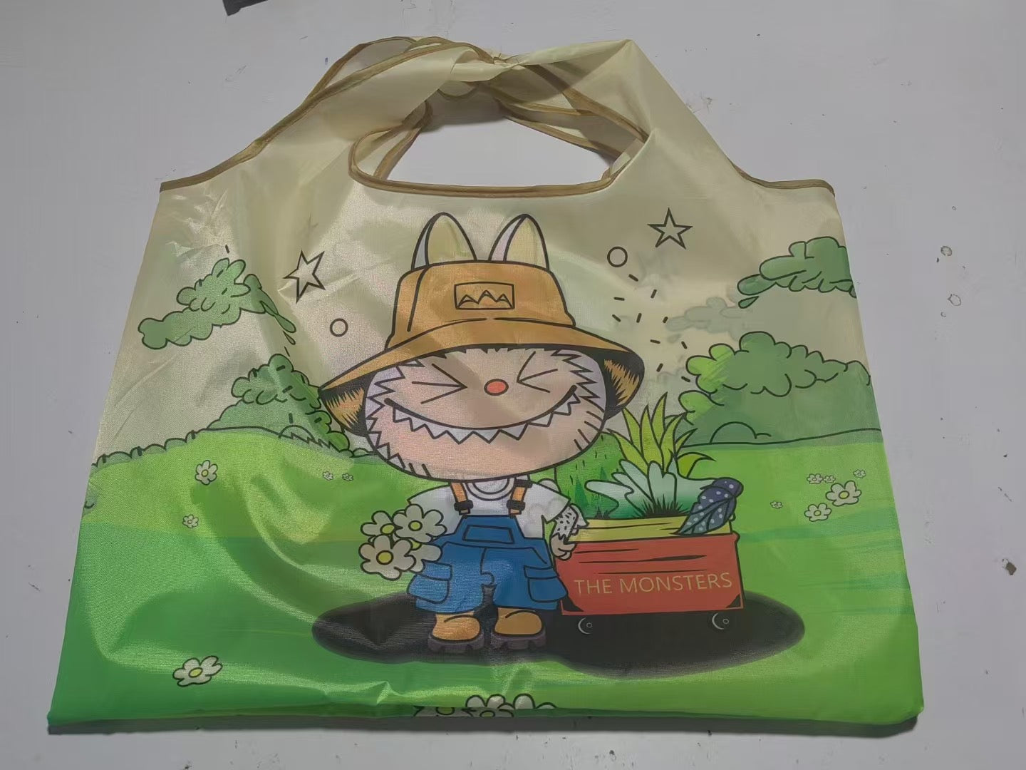 Labubu Set of 3 Cute Kawaii Foldable Shopping Bags