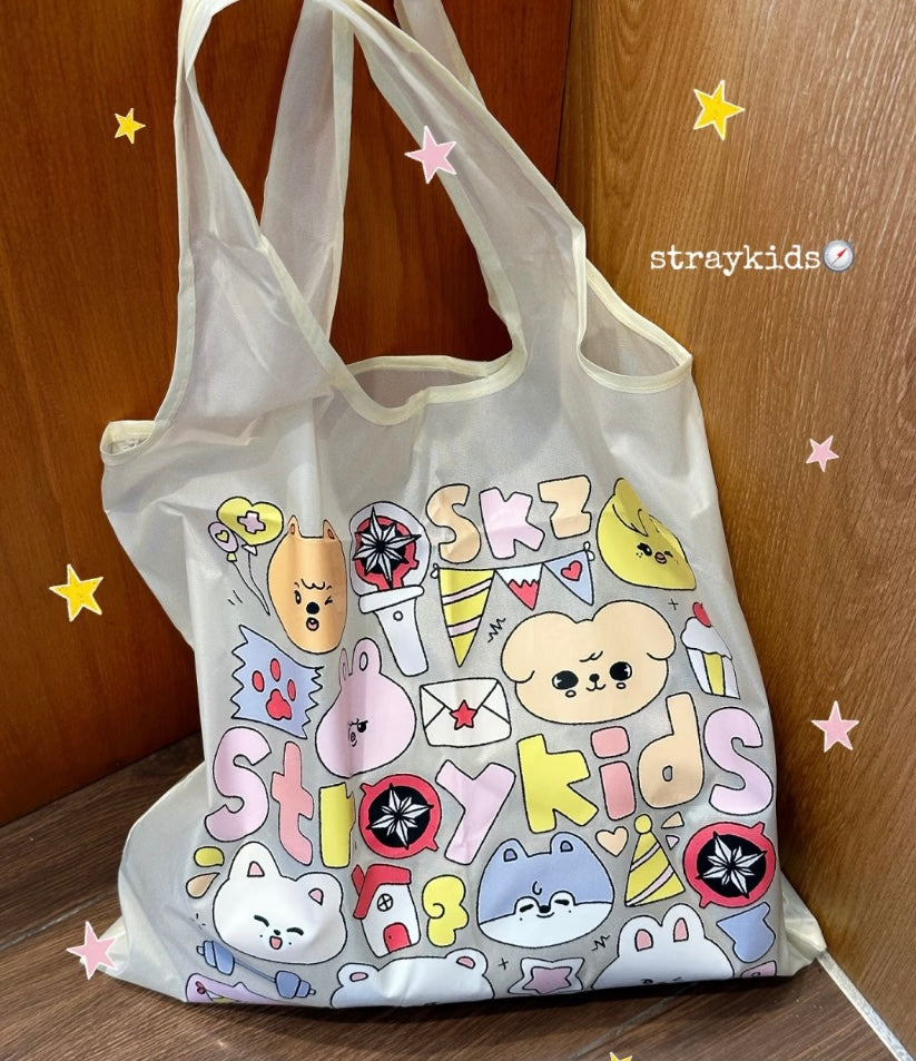 K-pop Stray Kids Reusable Shopping Bag Skzoo