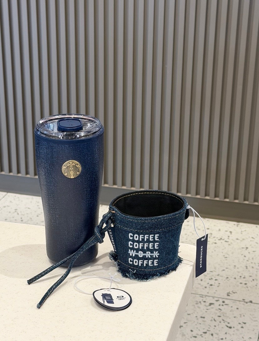 Authentic Starbucks Mainland China Denim Series Stanley Tumbler