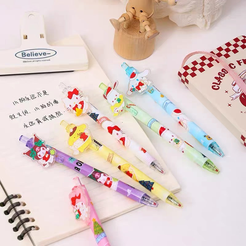 Sanrio Christmas Pens Stationary Set Black Ink Pen