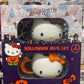 Sanrio Hello Kitty Halloween 2 Mug Set Ceramic Coffee Cup Black +Orange Bow Mug Set