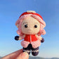 Hand-knitted Naruto Kakashi Sakura Handmade Plush Toy Pendant Bag Charm Keychain