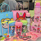 Naixue Tea X Powerpuff Girls Stainless Steel Cup +Bag Sets Stickers Cute Kawaii