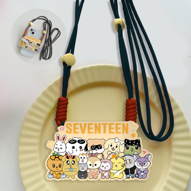 K-pop IVE Phone Accessories Lanyard Phone Clip Stray Kids  Aespa Baby Monster