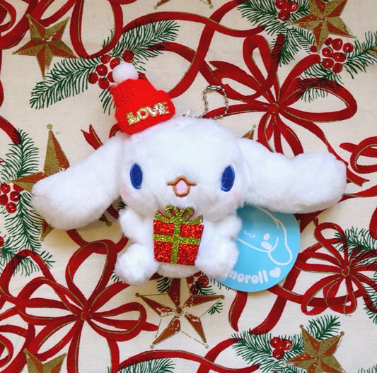 Sanrio Christmas Plushy Keychain Japanese Authentic Cinamoroll 12 cm