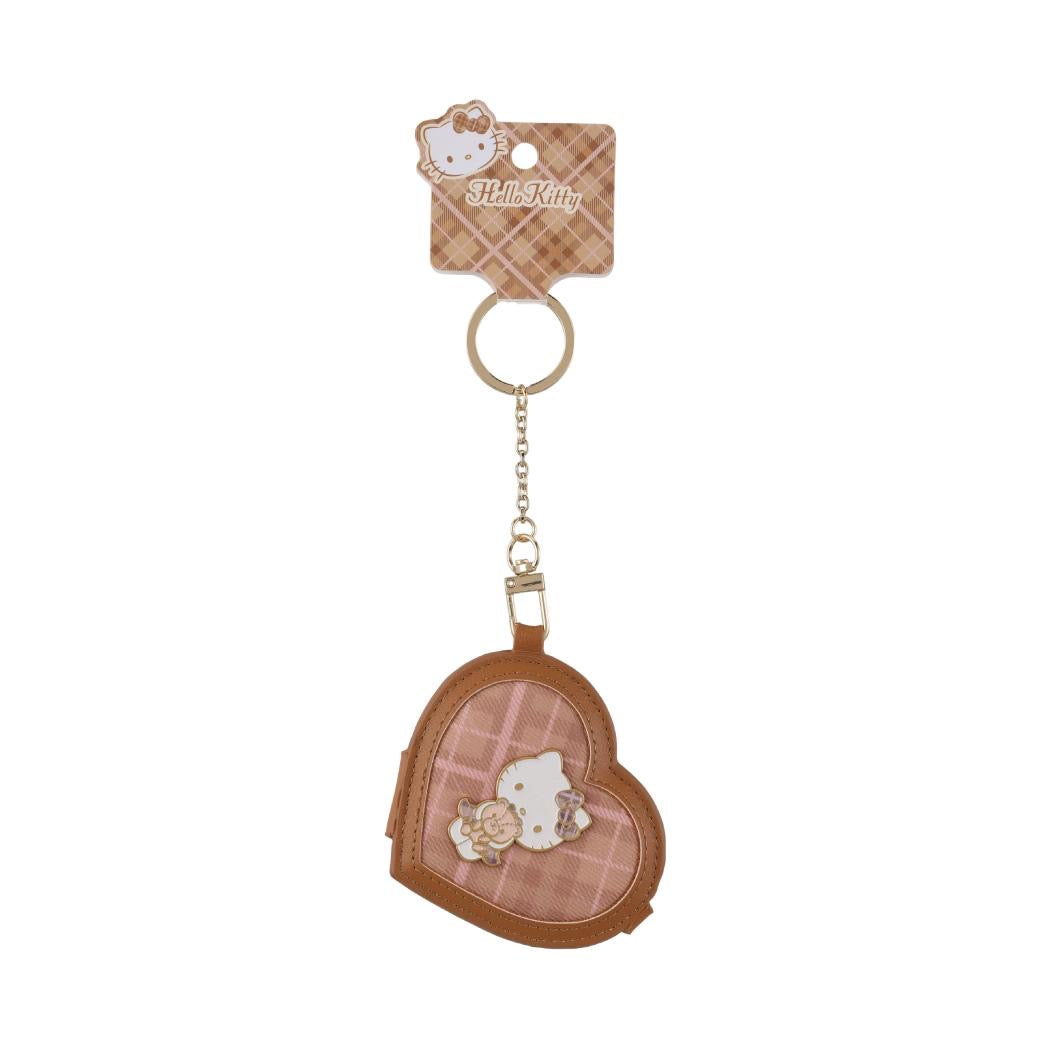 [Authantic] Miniso land Sanrio Hello Kitty Bag Mirror Plushy Pillow Hair Clip Retro Plaid Series