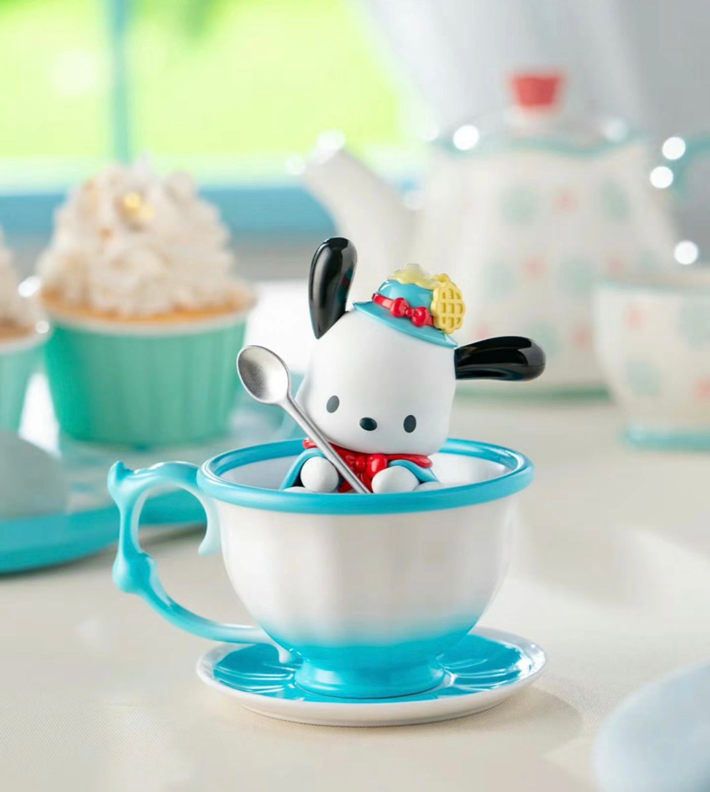 Cute Sanrio Tea Party Blind Box Hello Kitty Hangyodon Cinnamoroll My Melody Kuromi Pochacco Pompompurin