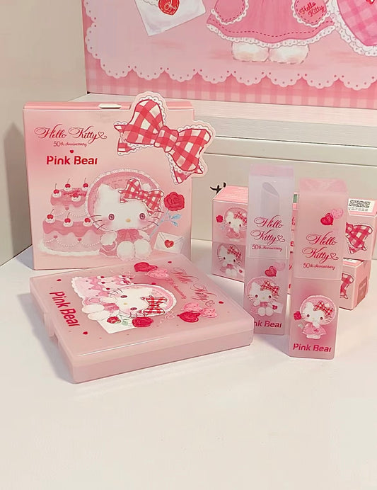 Pink Bear X Sanrio 3 Piece Hello Kitty Make Up Set