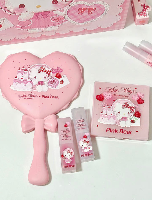 Pink Bear X Sanrio 4 Piece Hello Kitty Make Up Set