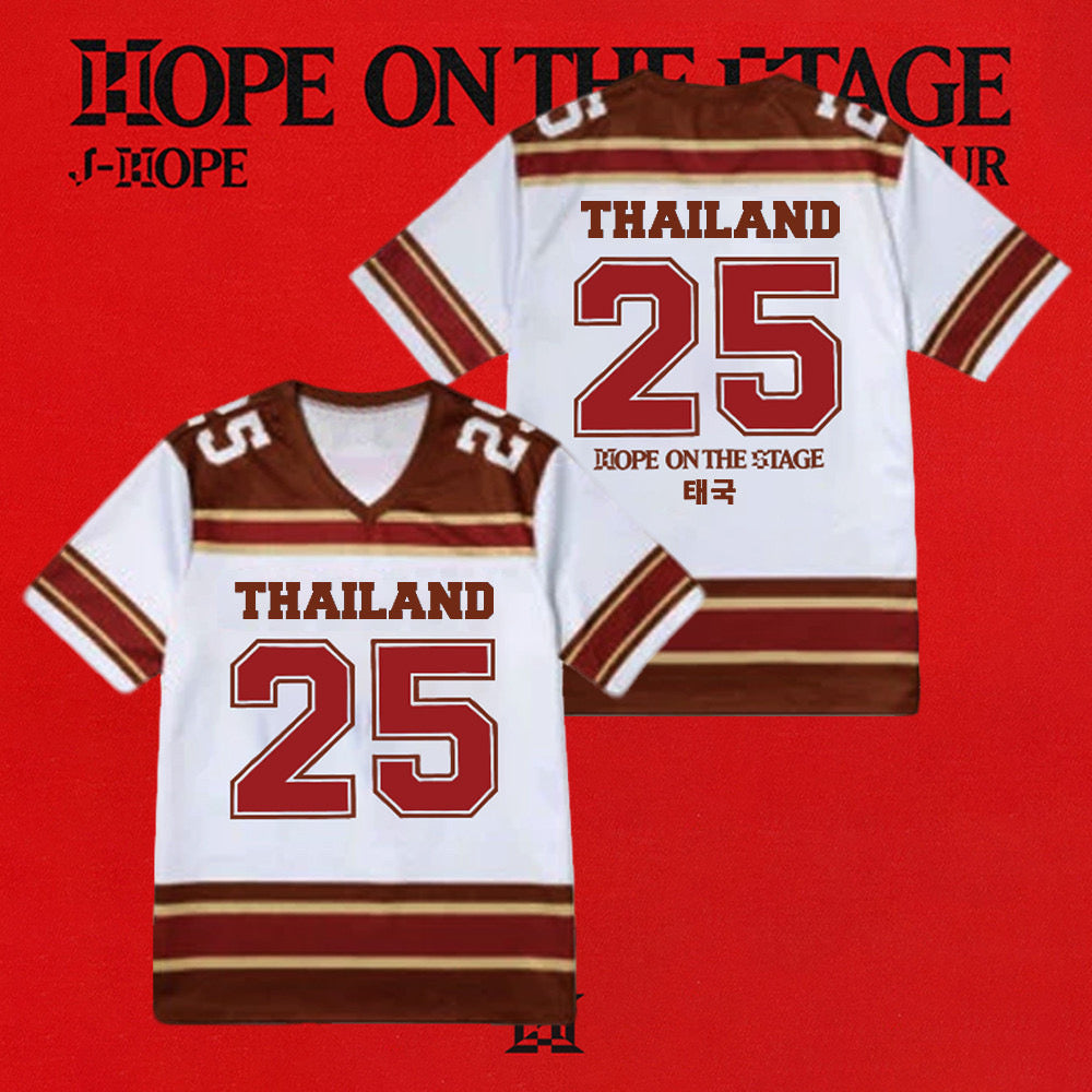 K-pop BTS Tour JHope on the stage Jersey T-shirt