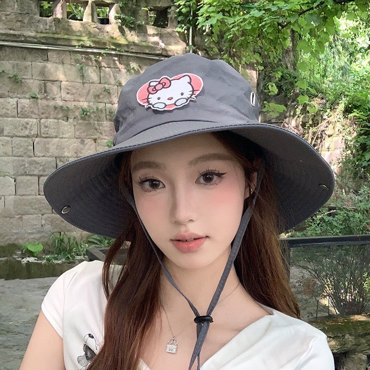 [FREE SHIPPING] Cute Kawaii Summer Hello Kitty Women’s Hat Hiking Hat