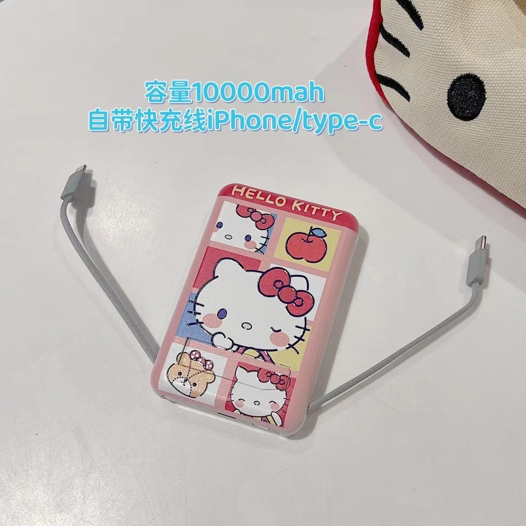 Cute Kawaii Sanrio Powerbank Fast Charging Multi Functional Mag Safe Powerbank