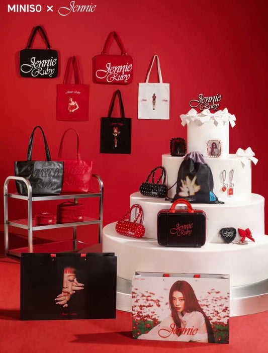 K-pop Blackpink Jennie X Miniso Merch Bag Keychain Accessories