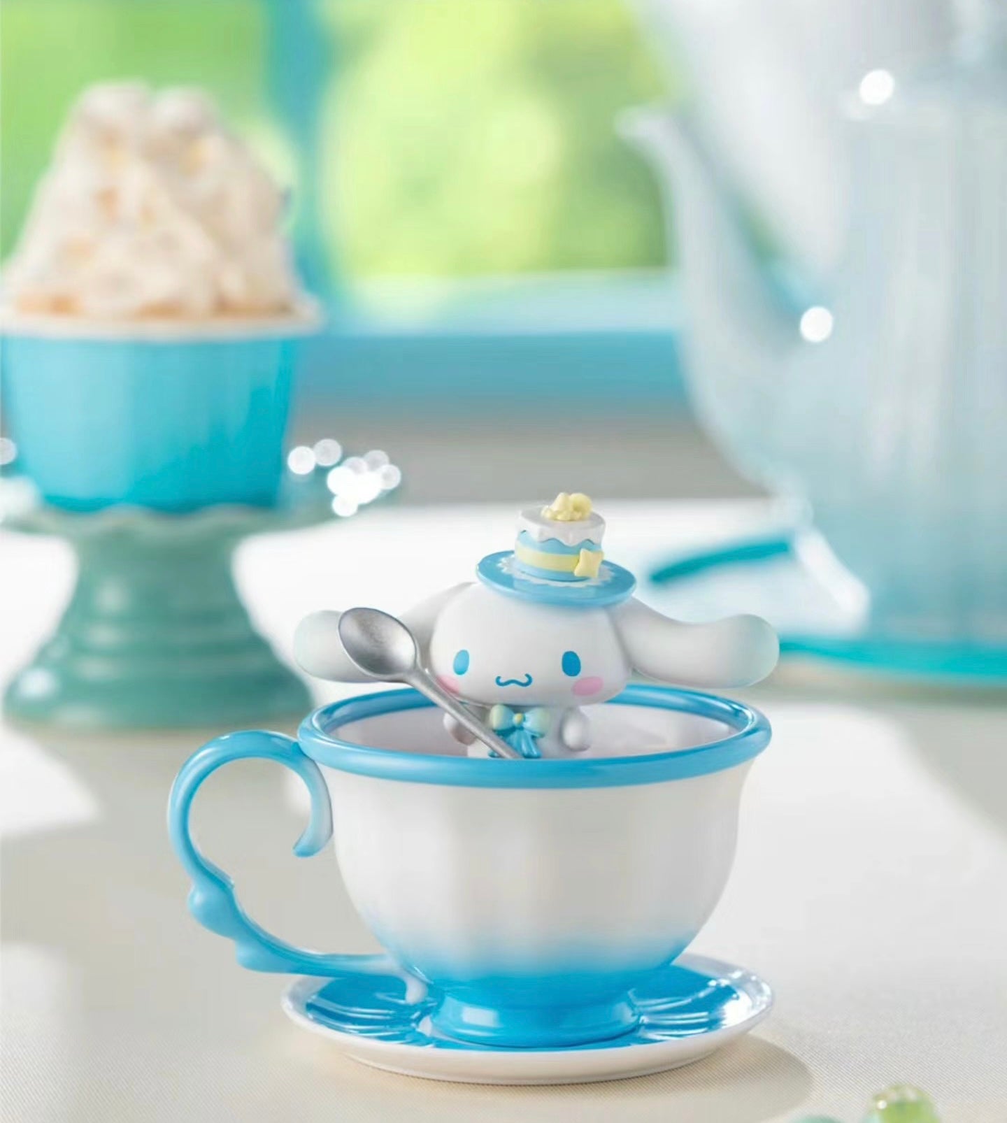 Cute Sanrio Tea Party Blind Box Hello Kitty Hangyodon Cinnamoroll My Melody Kuromi Pochacco Pompompurin