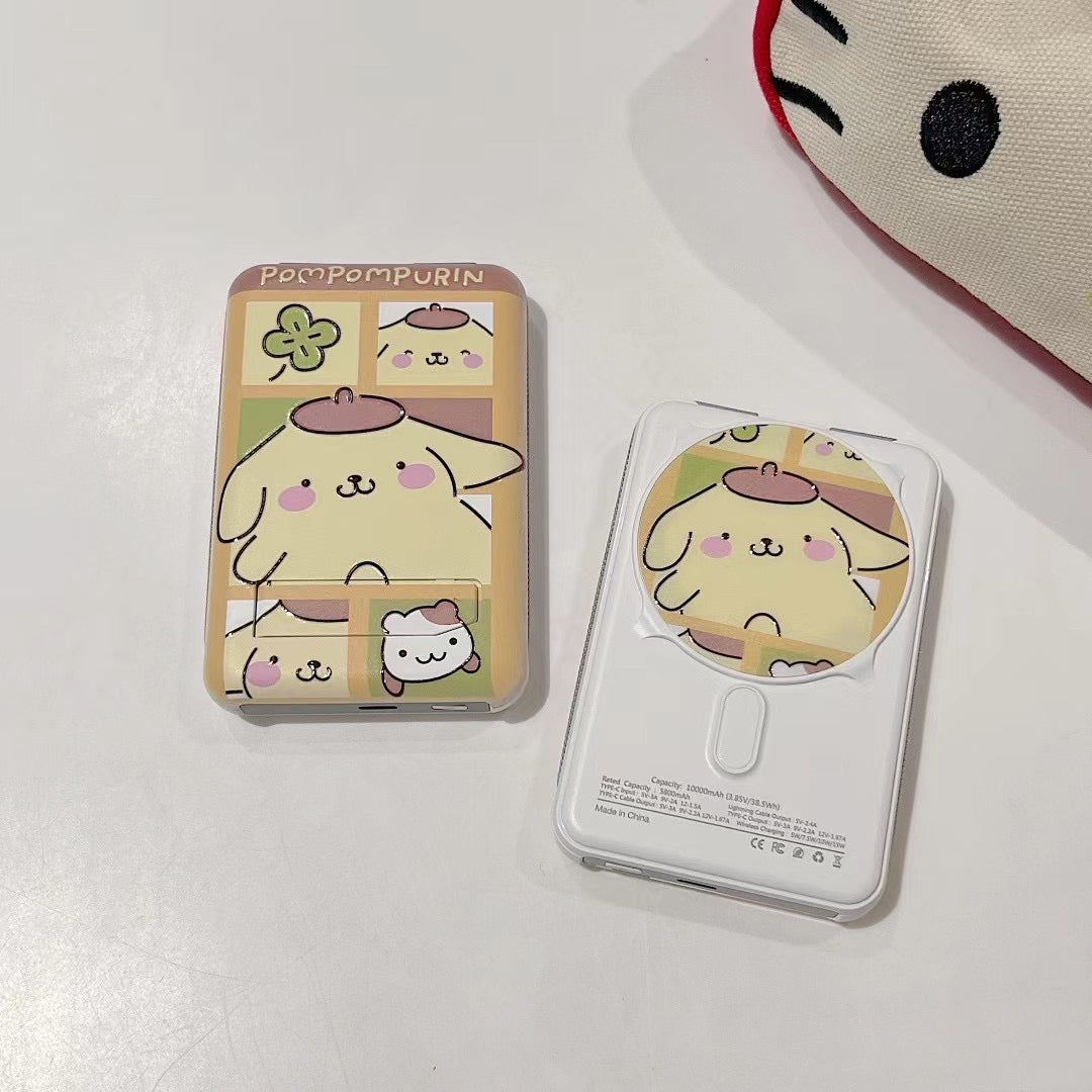 Cute Kawaii Sanrio Powerbank Fast Charging Multi Functional Mag Safe Powerbank