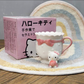 Sanrio Random Cute Kawaii Hello Kitty Ceramic Mug Sanrio Coffee Cup