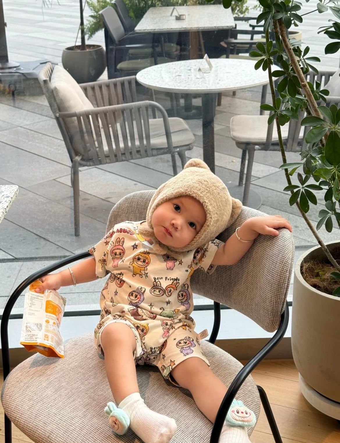 Labubu Popmart Baby Clothes One Piece Baby Jumper