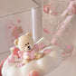 Authentic Starbucks Glass Cup Bear Hearts Cup