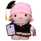 Sanrio Graduation Japanese Style Plushy Keychain Bag Charm My Melody Cinamoroll Kuromi Kiki Lala Twinstars