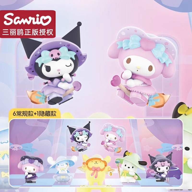 Sanrio Halloween Blind Box Toy Miniso Kuromi My Melody Pochacco Cinnamoroll Pompompurin Unopened and Random ( Full Set Guarantee’s one of each )