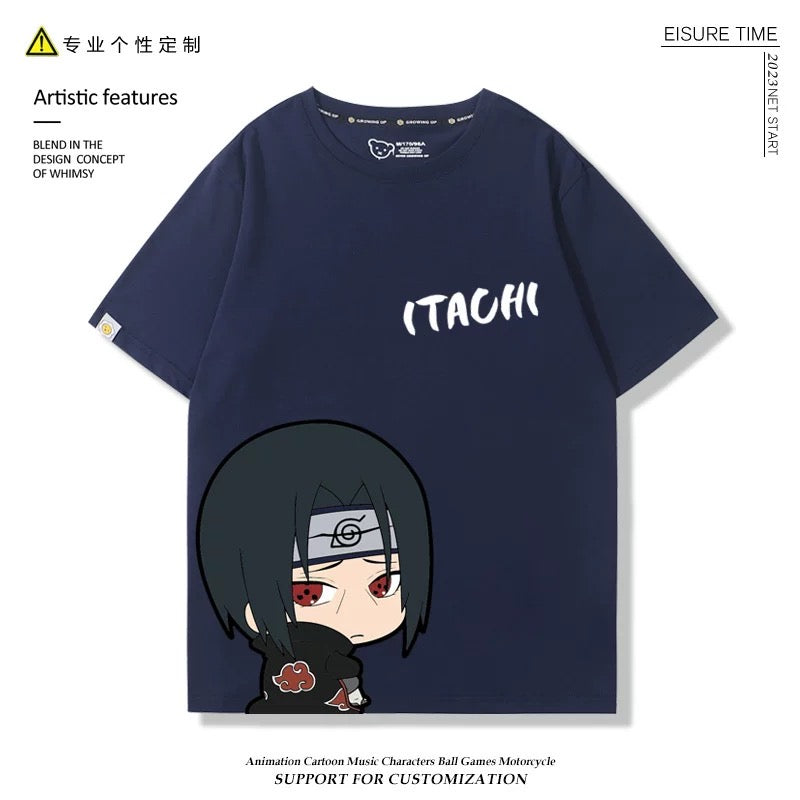 Naruto Anime T-shirt Matching Couple Kids Family Clothes