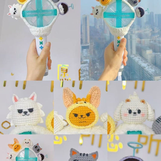 K-pop TXT Tour Light Stick Cover Soobin, Yeonjun, Beomgyu, Taehyun, and Hueningkai