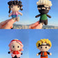 Hand-knitted Naruto Kakashi Sakura Handmade Plush Toy Pendant Bag Charm Keychain