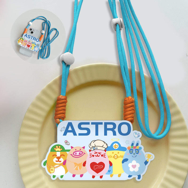 K-pop IVE Phone Accessories Lanyard Phone Clip Stray Kids  Aespa Baby Monster