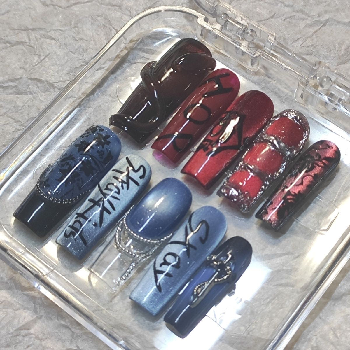 K-pop Stray kids Acrylic Nails Stay
