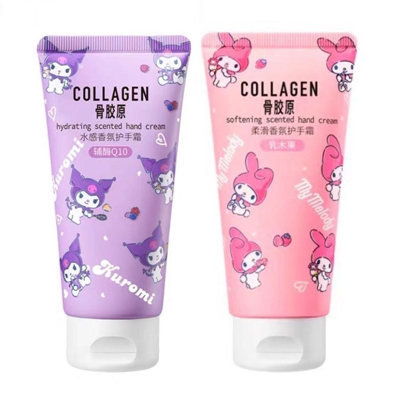 2 Pieces Sanrio Characters Cute Kawaii Hand lotion Moisturizing Skincare Cinnamoroll kuromi My Melody